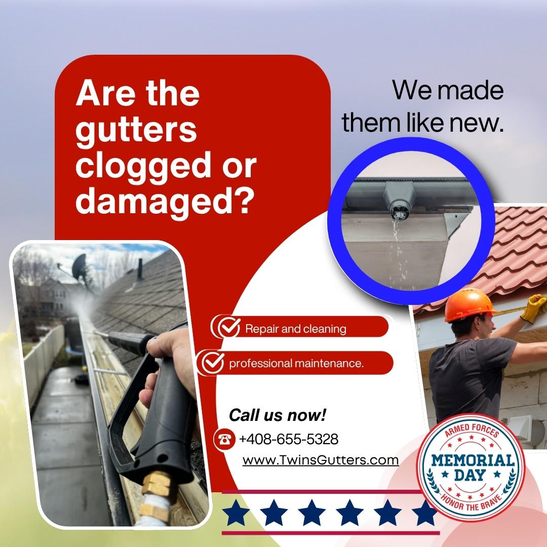 clogged-gutter-cleaning-and-repair-services